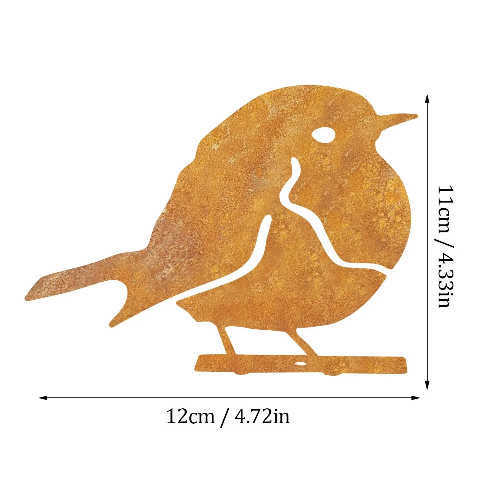 Bird Shape Art Silhouette Decoration Metal Animal Outline Silhouette Art Garden Decoration
