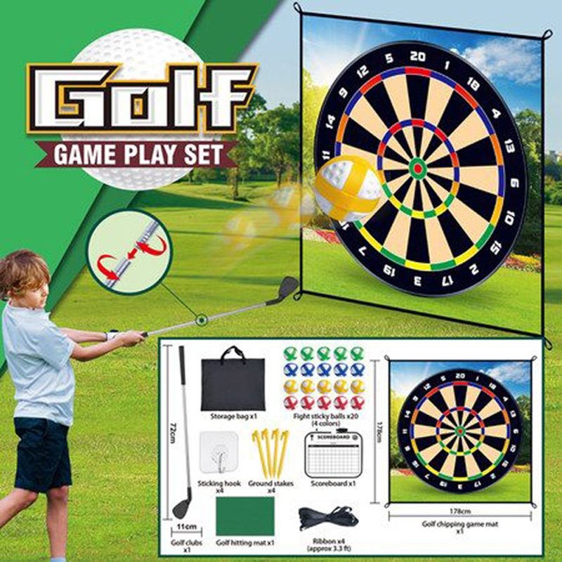 Mini Golf Game Set Golf Putting Chipping Hitting Mats