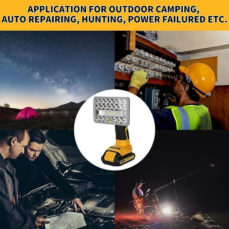 Cordless LED Work Light Power by DeWalt battery