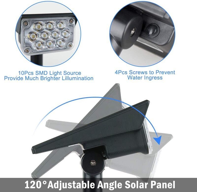 LED Spotlights Outdoor Garden Solar Light Lamp