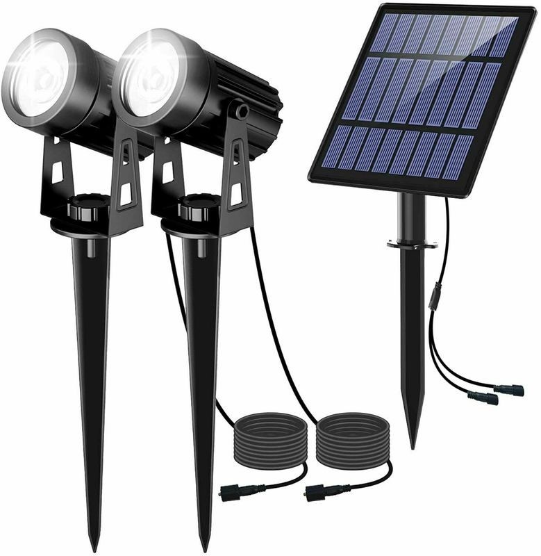 2 Heads Underwater Spotlights Outdoor RGB Garden Solar Light