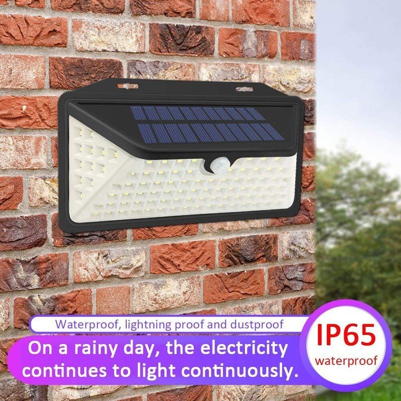 102 LED Solar Wall Lights Motion Sensor Wall Lamp