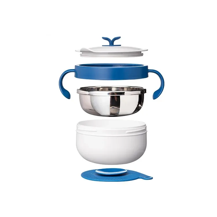 Water Injection To Keep Warm Children's Tableware Sucker Bowl