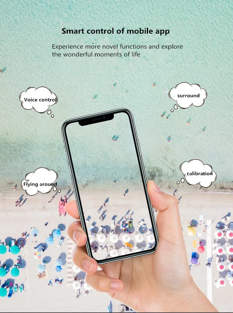 New Luggage Box Storage Box Folding Mini UAV Aerial Photography Remote Control Four Axis Children's Toys Drone