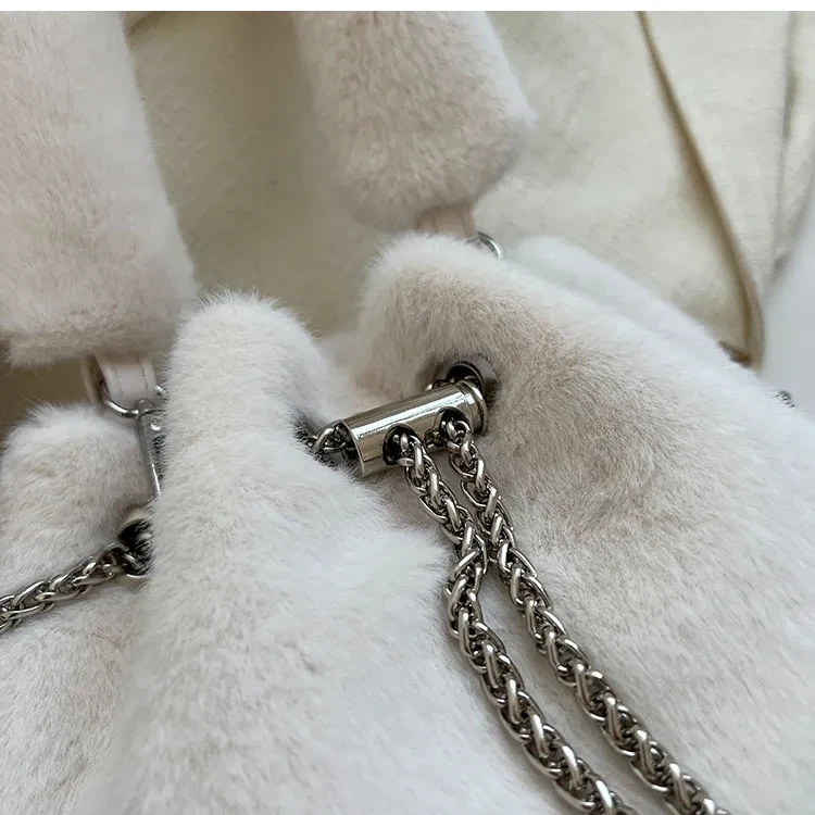 Plush Bucket Bag New Everything Chain Single Shoulder Crossbody Bag
