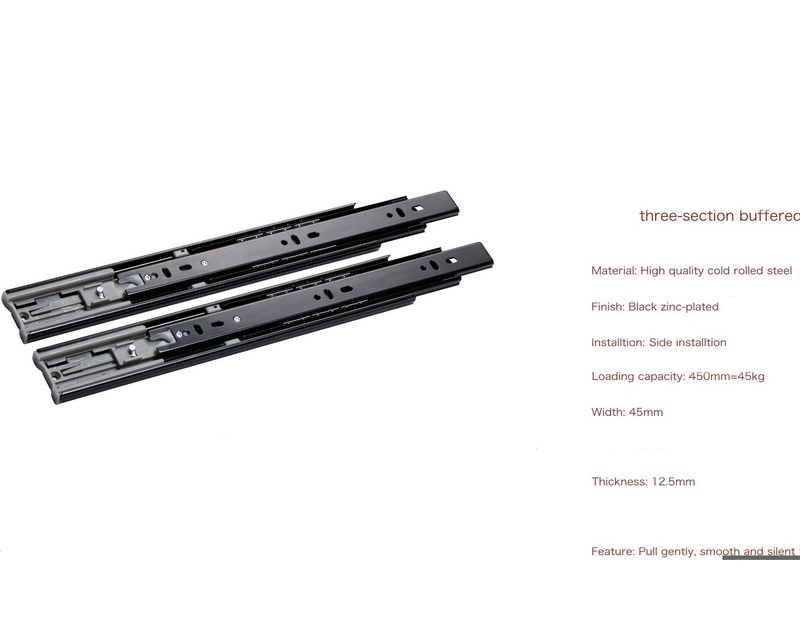 450mm Drawer Runner Soft Close