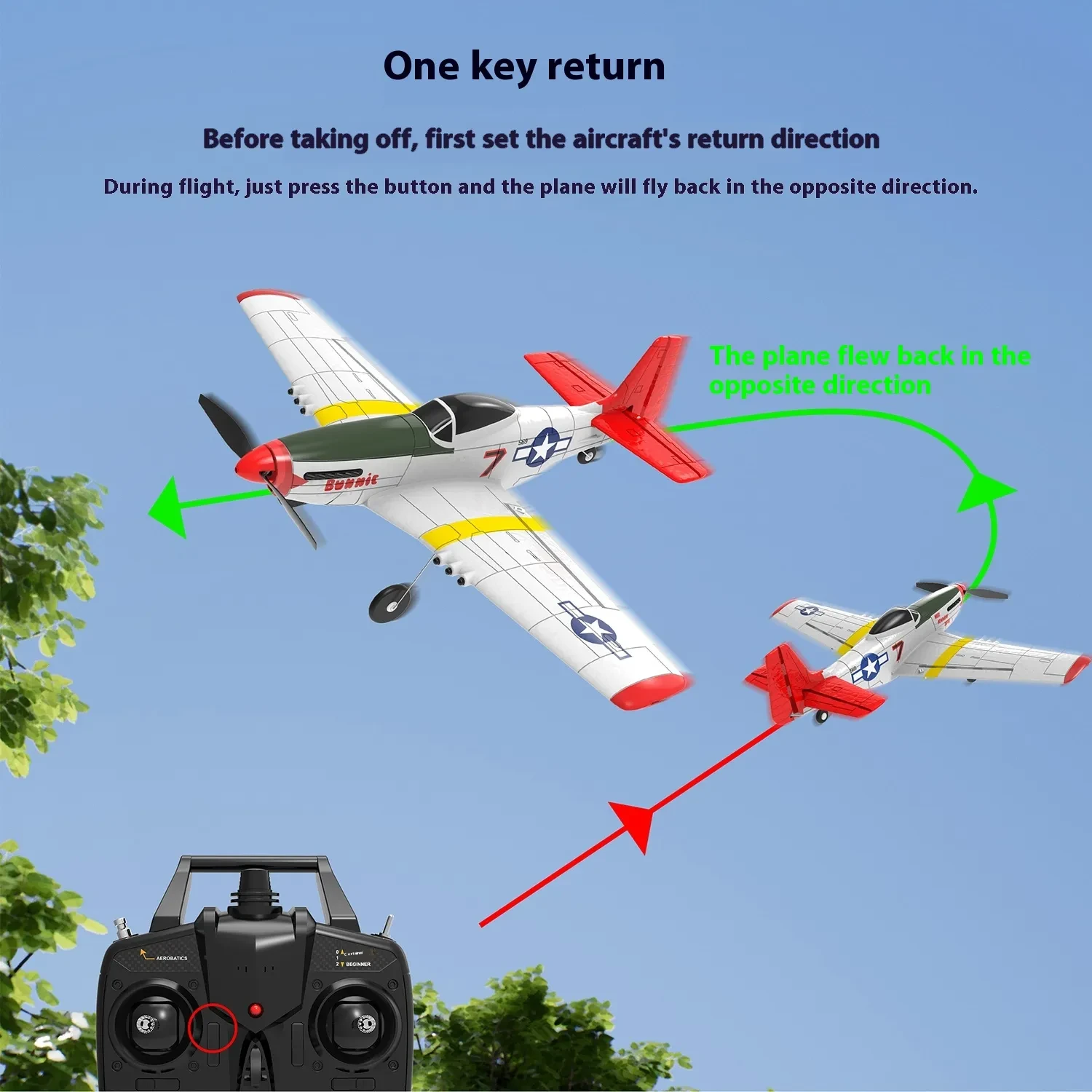 Four-Channel Remote Control Airplane