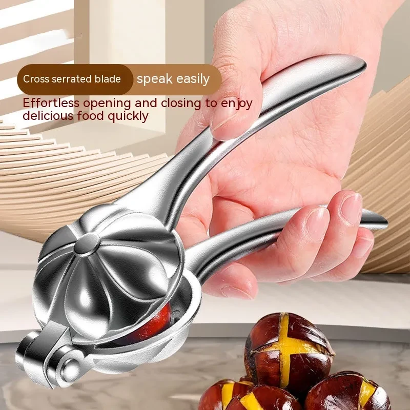 Chestnut Peeling Artifact Aluminum Alloy Chestnut Clip Multifunctional Shell Separator