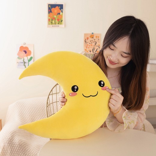Cute Moon Pillow Plush Toy Doll