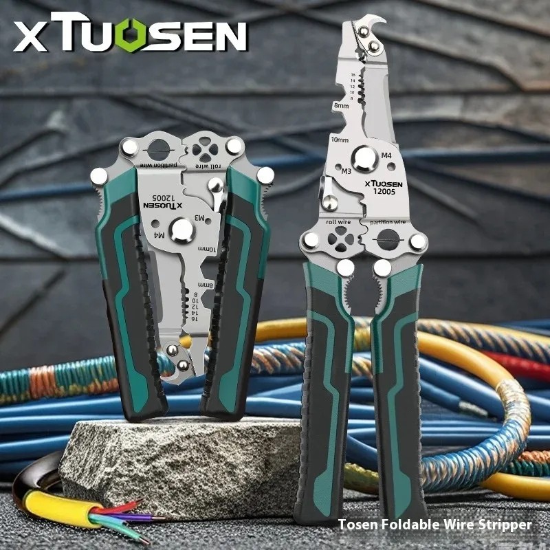 Multi-Functional Foldable Electrician-Specific Wire Cutting Pliers