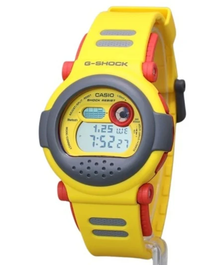 Casio G-Shock Digital Smartphone Link Yellow Resin Strap Quartz G-B001MVE-9 200M Men's Watch With Extra Strap