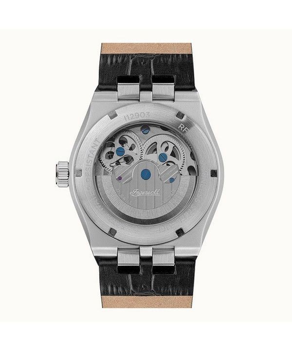 Ingersoll The Broadway Dual Time Black Skeleton Dial Automatic I12903 Mens Watch