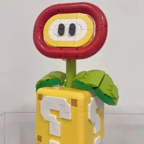 Piranha Plant Model  Fits Flame Flower, Assembled Building Block Brick, Educational Toys