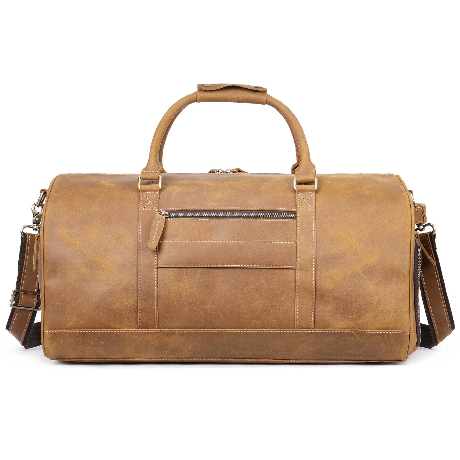 The First Layer Of Cowhide Europe And America Retro Large Capacity Line