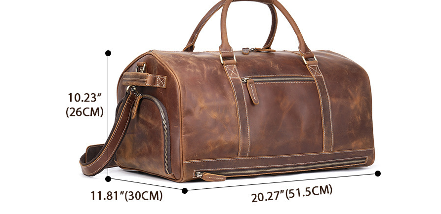 The First Layer Of Cowhide Europe And America Retro Large Capacity Line
