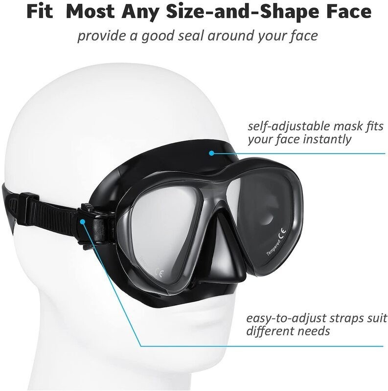 Scuba Diving Mask Dive Goggles Snorkel Set