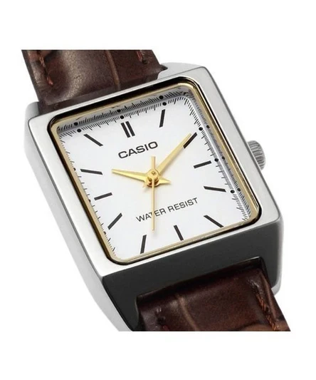 Casio Standard Analog Leather Strap White Dial Quartz LTP-V007L-7E2 Womens Watch