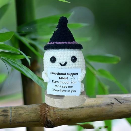 Wansheng Pumpkin Ghost Crocheted Ornaments