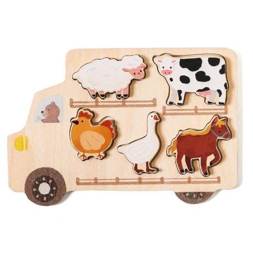 Fashion Baby Early Education Wooden Puzzle Toys