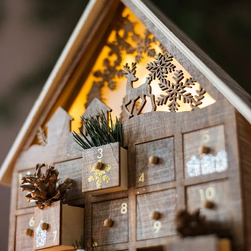 Christmas Gift Box Drawer House Decoration