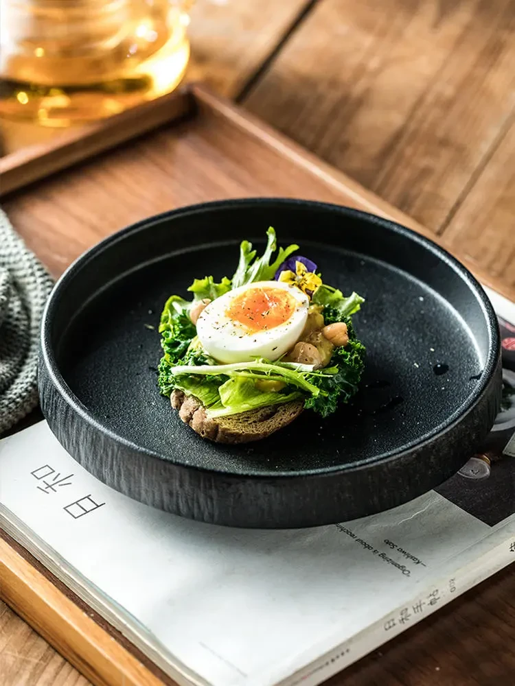 High-end Hotel Tableware Ceramic Plate