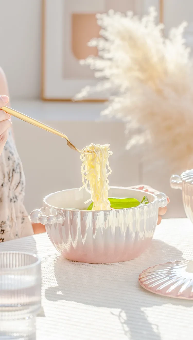 Household Large Ceramic Soup Bowl