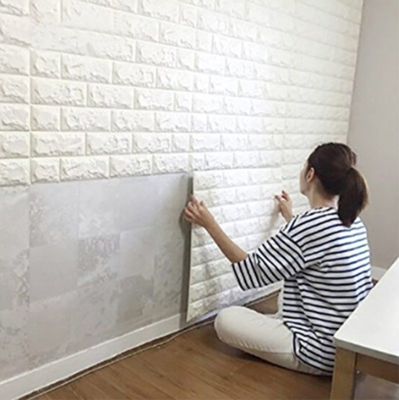 Brick Wallpaper Wall STICKERS 77*70cm 3D 3