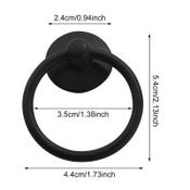 Vintage Cabinet Drawer Handles Ring Knob Round Pulls