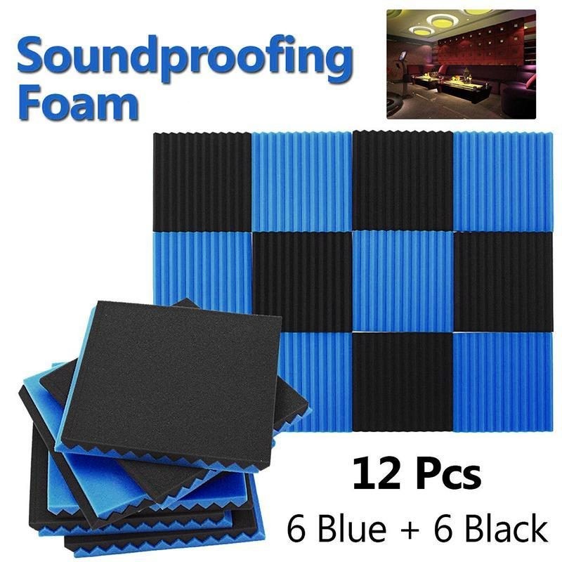 Acoustic Soundproofing Foam Tiles Studio Sound Absorption Panels