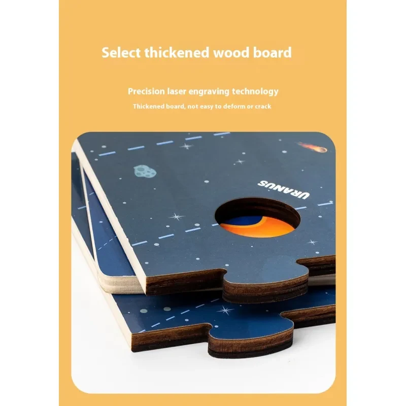 Children's Solar System Eight Planets Cognitive 3D Three-dimensional Puzzle Toy