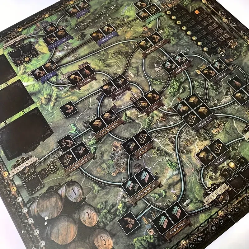 BRASS English Strategy Board Game for Grown Ups - Durable Paper Material