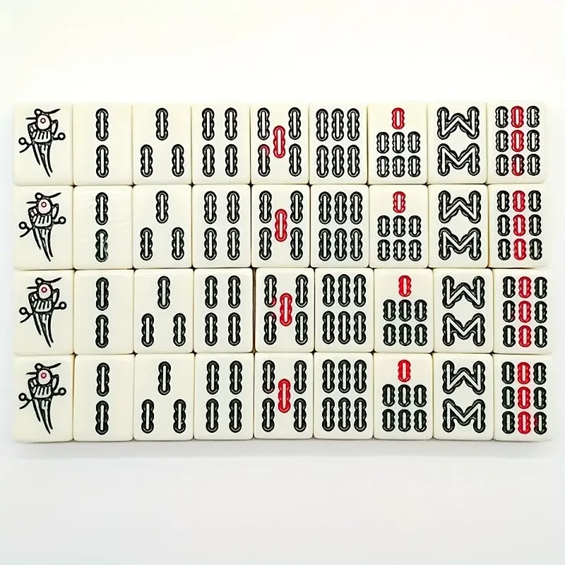 Compact Mahjong Set - Perfect for Travel and On-the-Go Board Games!