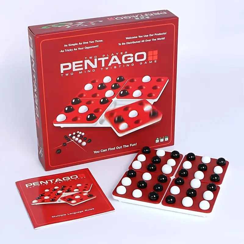 Pentagon 3D Strategy Board Game - 2-Player Brain Teaser Puzzle