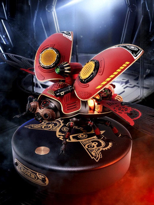 Robotime Rokr Scout Beetle ABS Plastic Metal Punk Style 3D Puzzle Gift For Kids Adults Easy Assembly Mechanical Design Game Toys