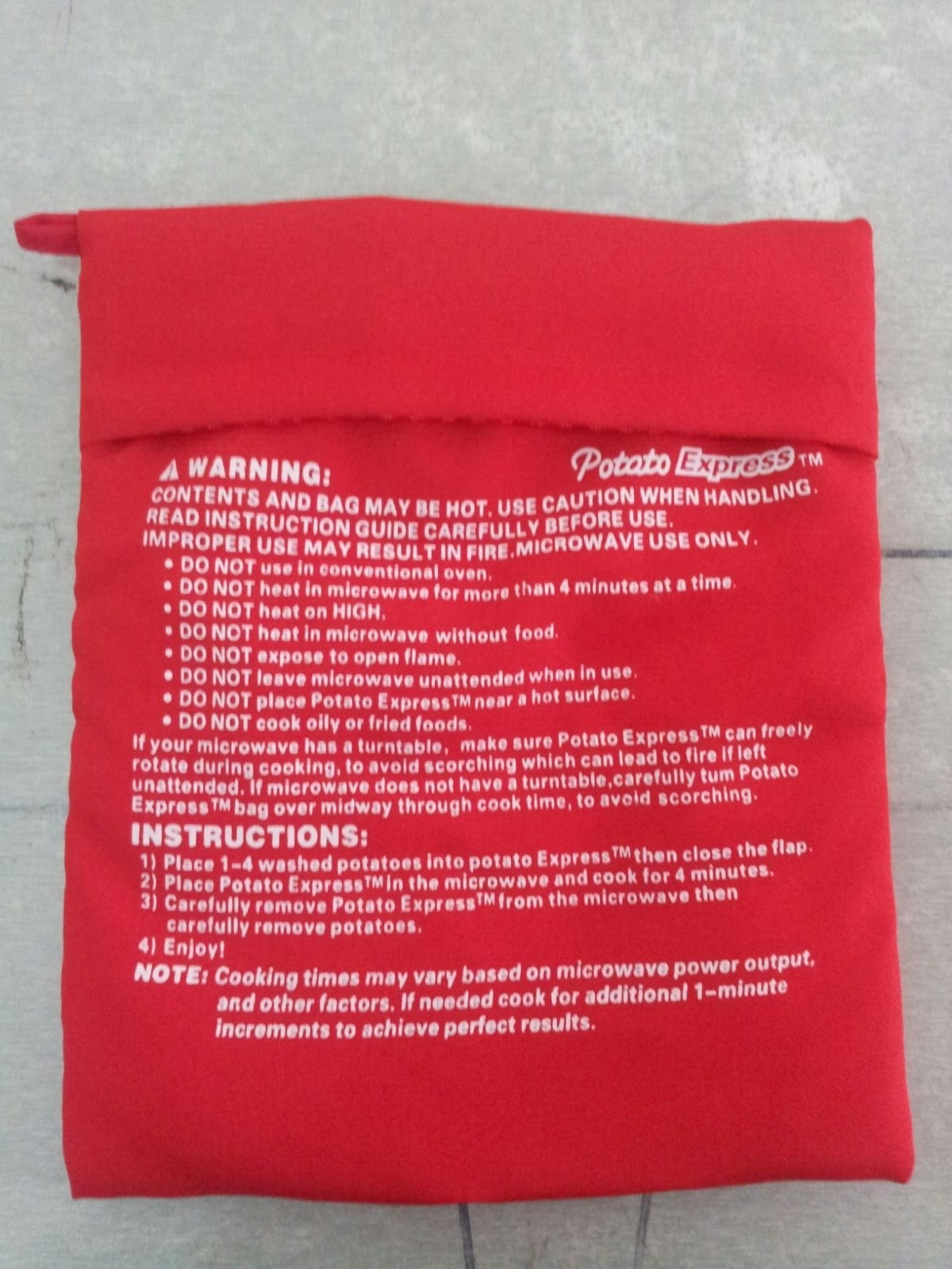 Cithway 4-Minutes Microwave Potato Bag