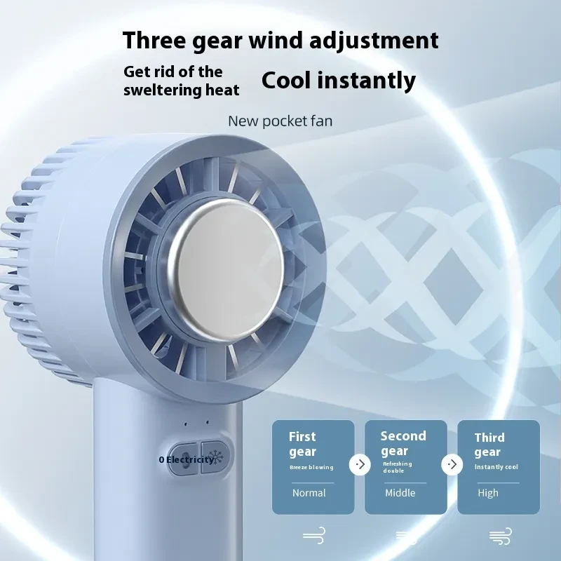Handheld Turbo Jet Fan Mini Portable Ice Cold Fan Generation