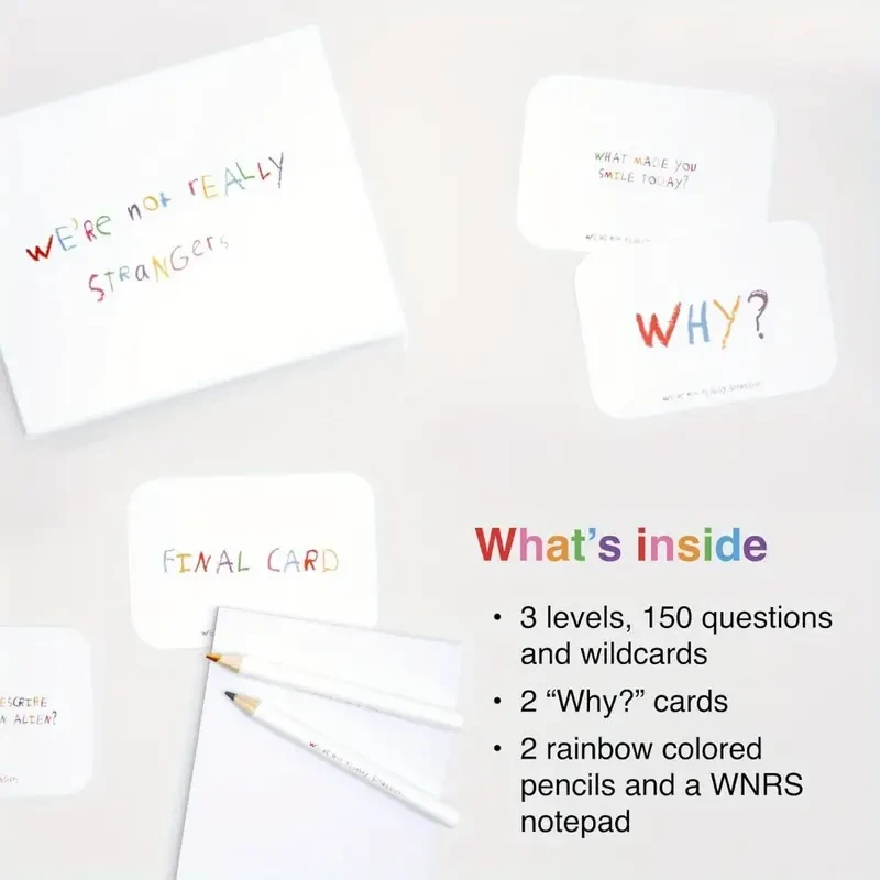 150 Conversation Starter Cards - Fun Family Gathering Game