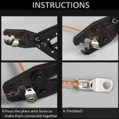 100pcs Wire Cable Lugs Copper Ring Wire Connectors Terminal