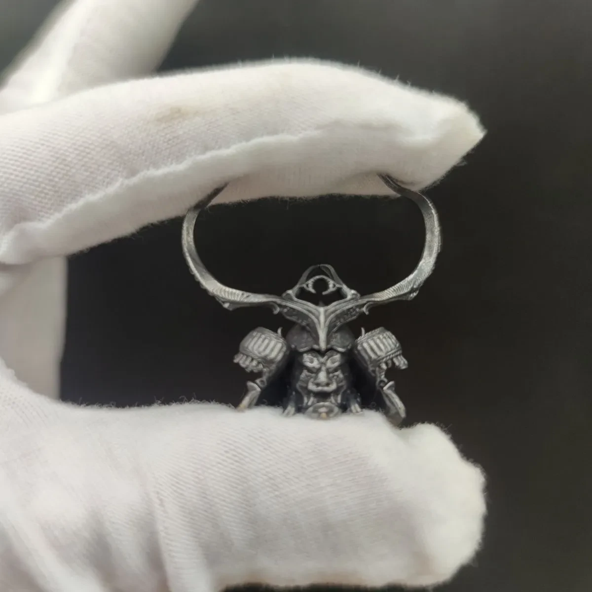 Samurai Helmet Keychain Pendant Accessory