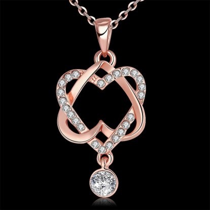 Elegant Heart Rose Gold Pendant