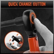 HORUSDY Click Torque Wrench Ratchet Socket Adaptor Extension 3/8" Drive