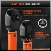 HORUSDY Click Torque Wrench Ratchet Socket Adaptor Extension 1/4" Drive