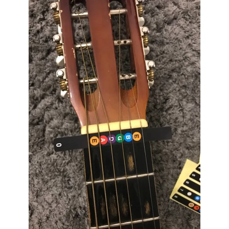 Guitar Fretboard Sticker Notes Map Labels Sticker Fingerboard Fret Decals for 6 String Acoustic-Electric Guitar