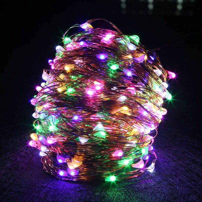 Solar String Lights 200LED Outdoor Garden Lights Multicolour