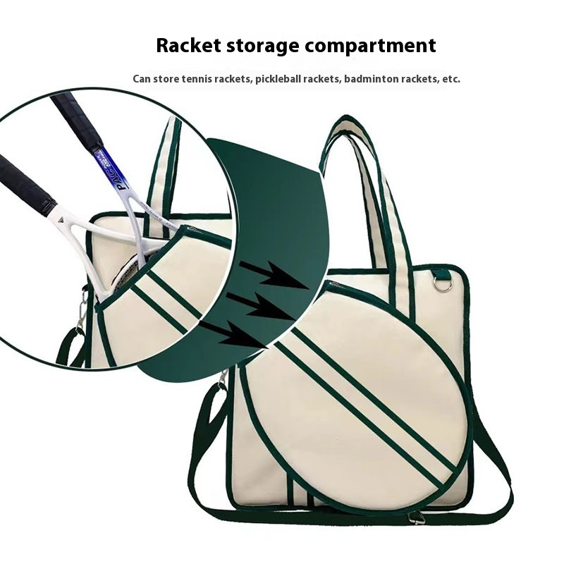 Outdoor Sports Cross Body Portable Canvas Tennis Pack