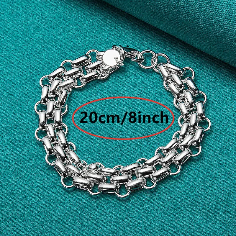 1pc Stylish Unisex 925 Sterling