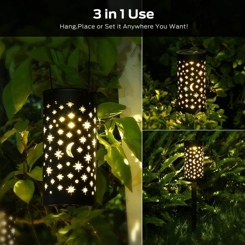 6 pcs Garden Solar Light Outdoor Lantern Lights