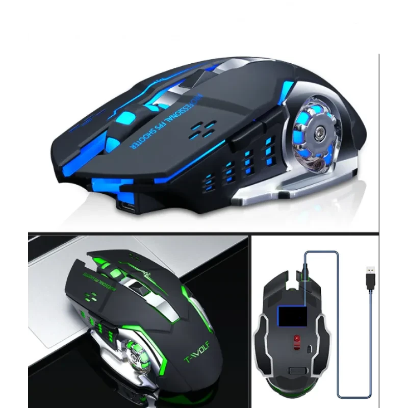 New charging wireless mouse mute