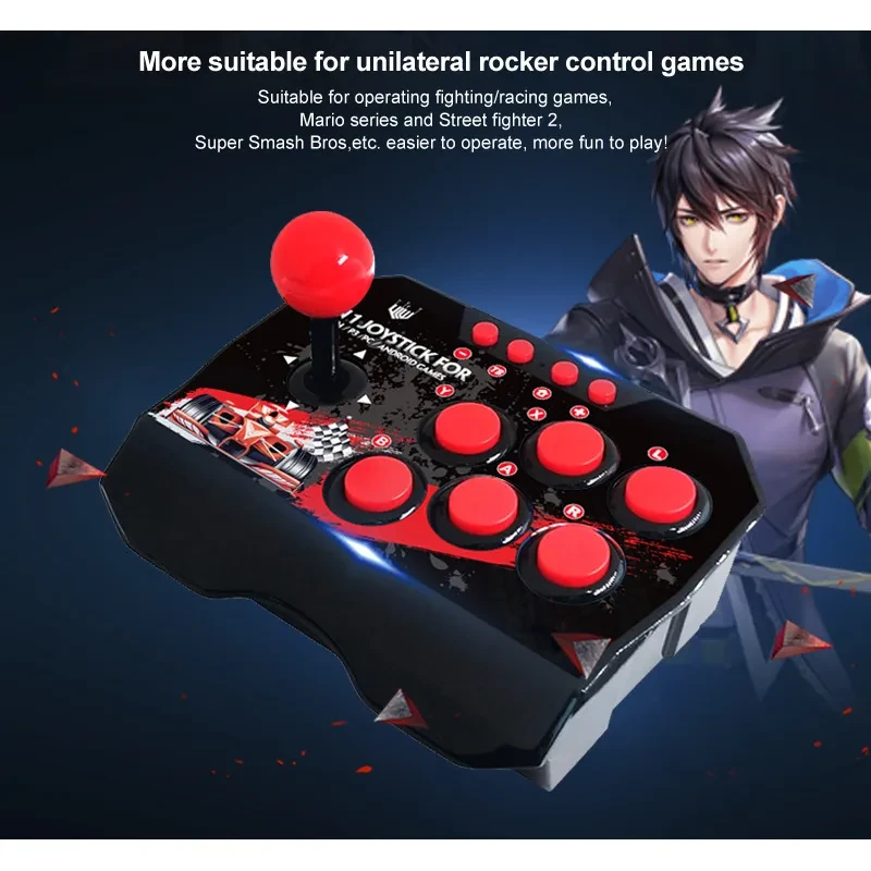 Switch Handle 4 In 1 Wired Game Handle Accessories