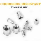 205pcs Rivet Nut Rivnut Nutserts Stainless Steel